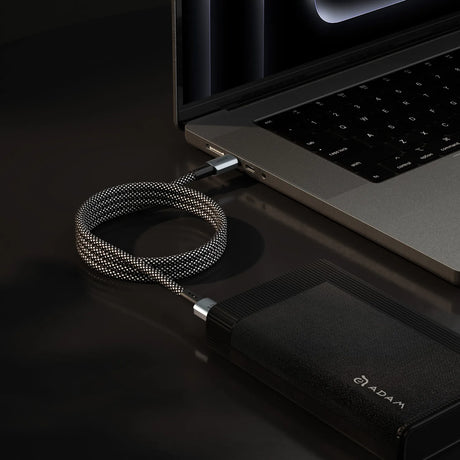 AADAM elements CASA MP100/200 USB-C to USB-C 240W Magnetic Charging Cable (Black)